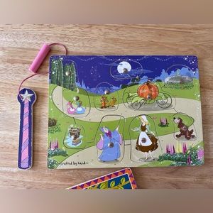 (💙$7 when you bundle) 
Disney Cinderella Magnet Fishing Wood Puzzle
